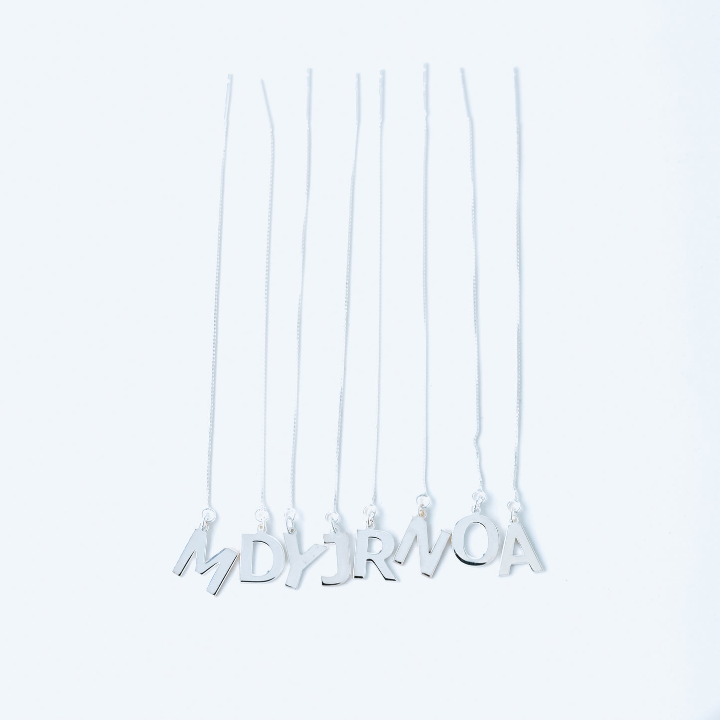 Personalized Letter Threader Earrings • Initial Long Earrings • Alphabet Threader • Second Hole Chain Earring • BYSDMJEWELS