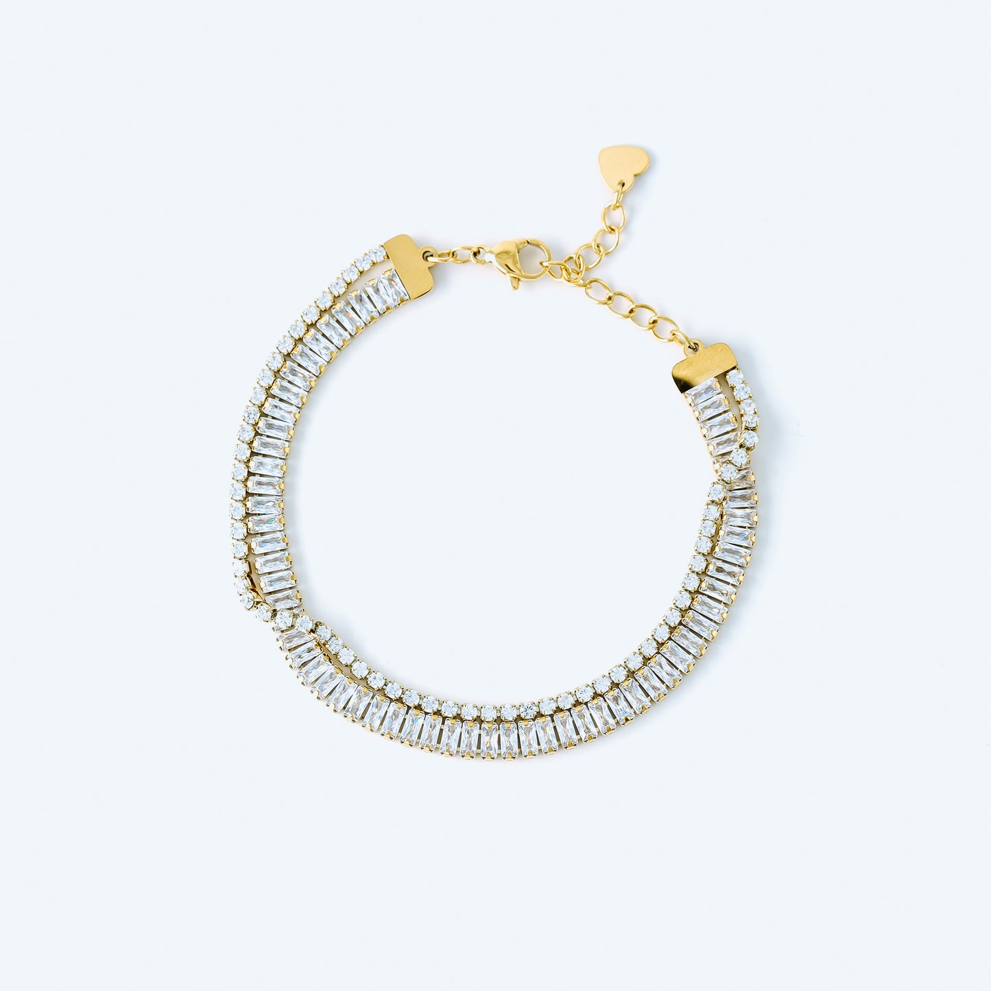 Baguette Tennis Bracelet • Gold Tennis Bracelet • Diamond Bracelet • Dainty Bracelet • Gift for Her • CZ Tennis Bracelet • BYSDMJEWELS