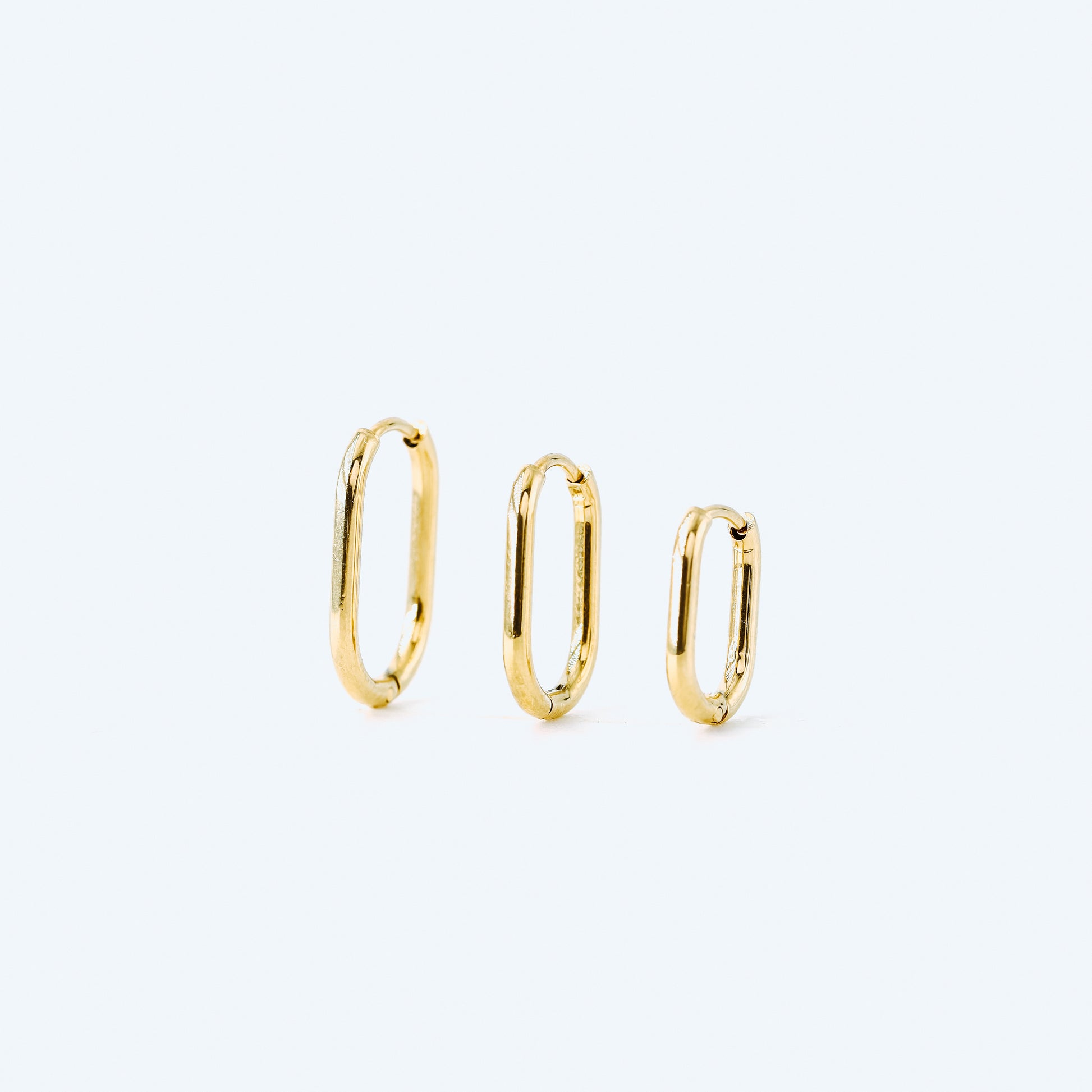 Link Earrings • Cable Link Earrings • Oval Hoop Earrings • Stainless Steel • Minimalist Gold Earrings • Perfect Gift for Her • BYSDMJEWELS