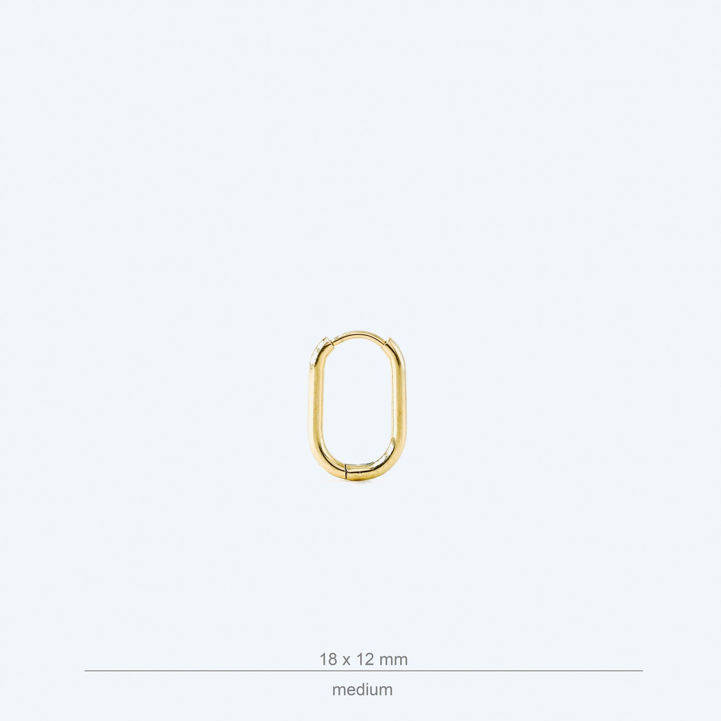 Link Earrings • Cable Link Earrings • Oval Hoop Earrings • Stainless Steel • Minimalist Gold Earrings • Perfect Gift for Her • BYSDMJEWELS