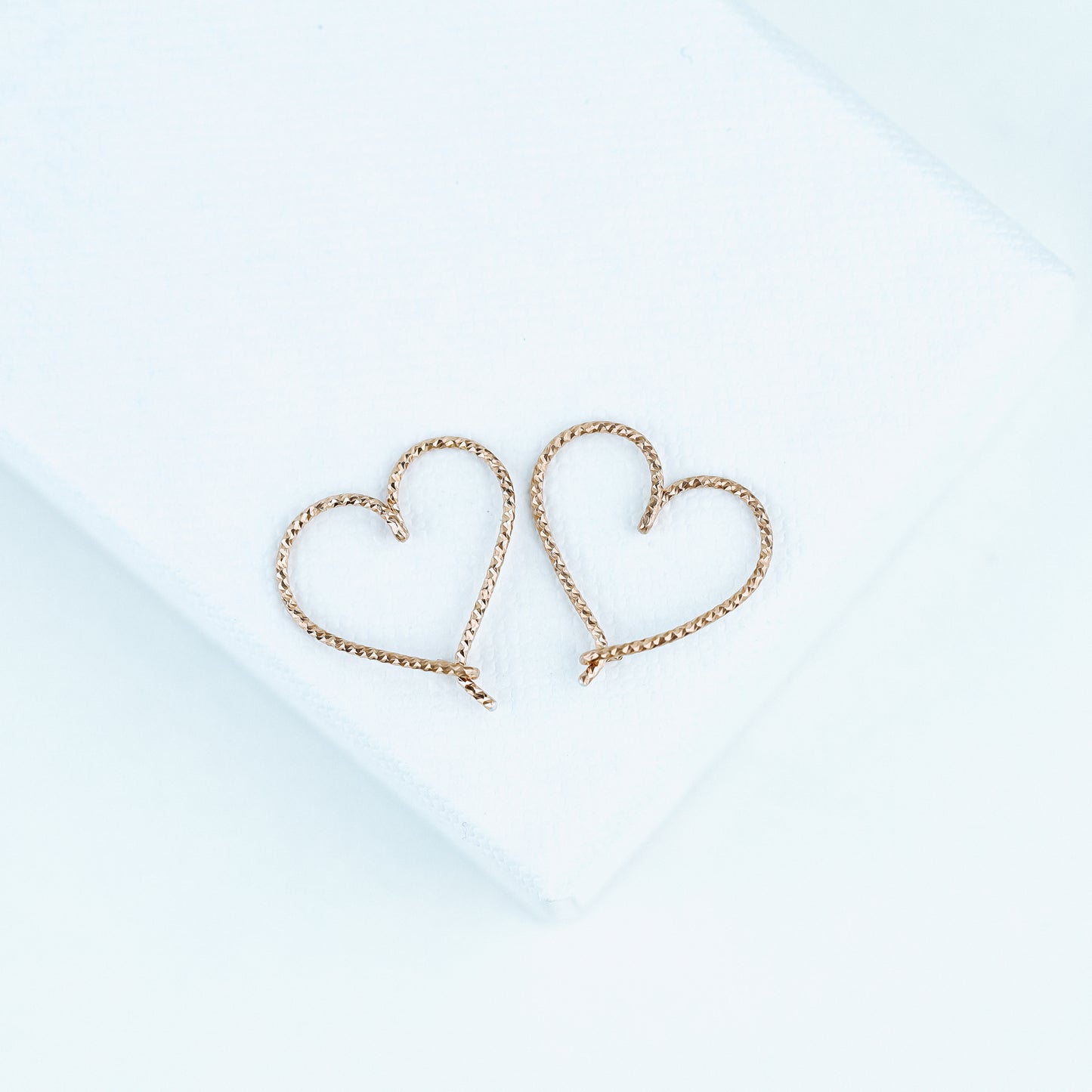 Open Heart Hoop Earrings • Thin Delicate Heart Earrings • Heart Shaped Earrings • Love Hoop Earrings • BYSDMJEWELS