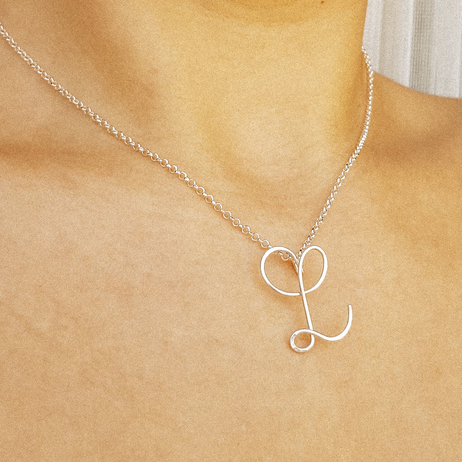 Custom Capital Letter Necklace