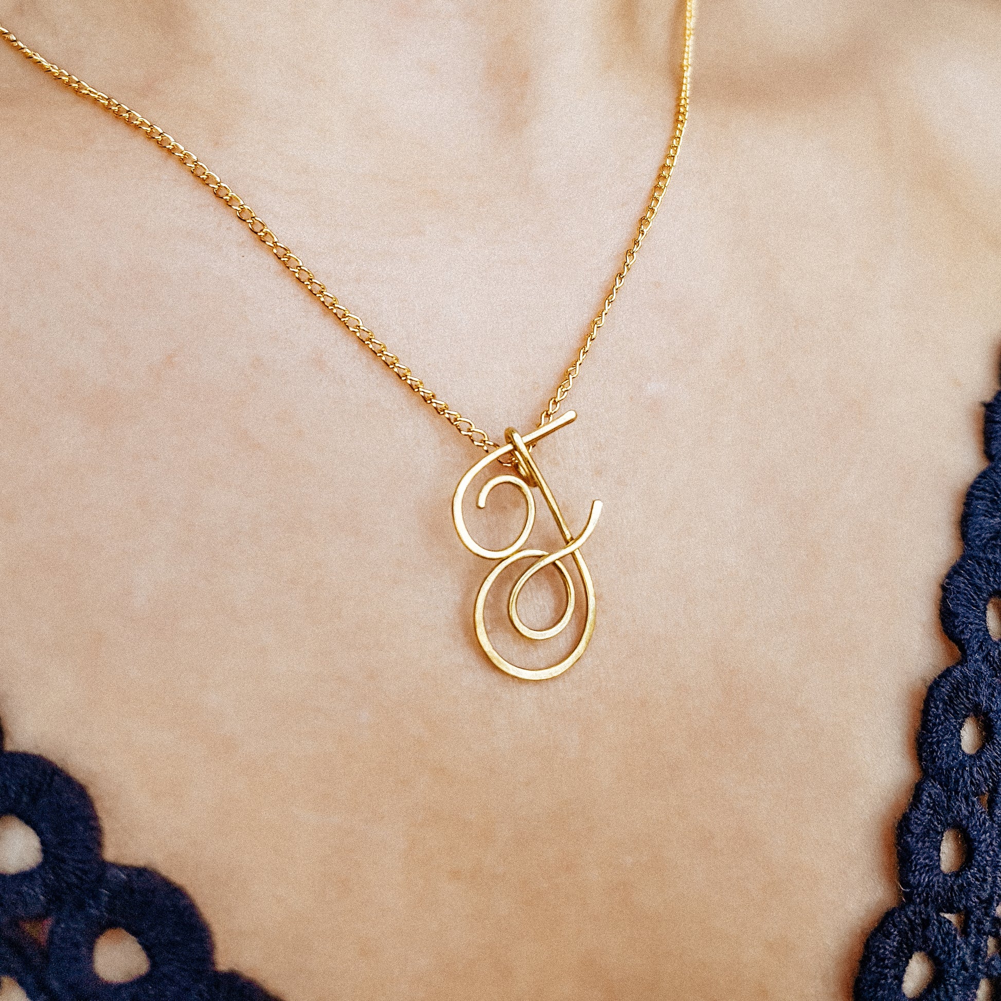 Custom Capital Letter Necklace