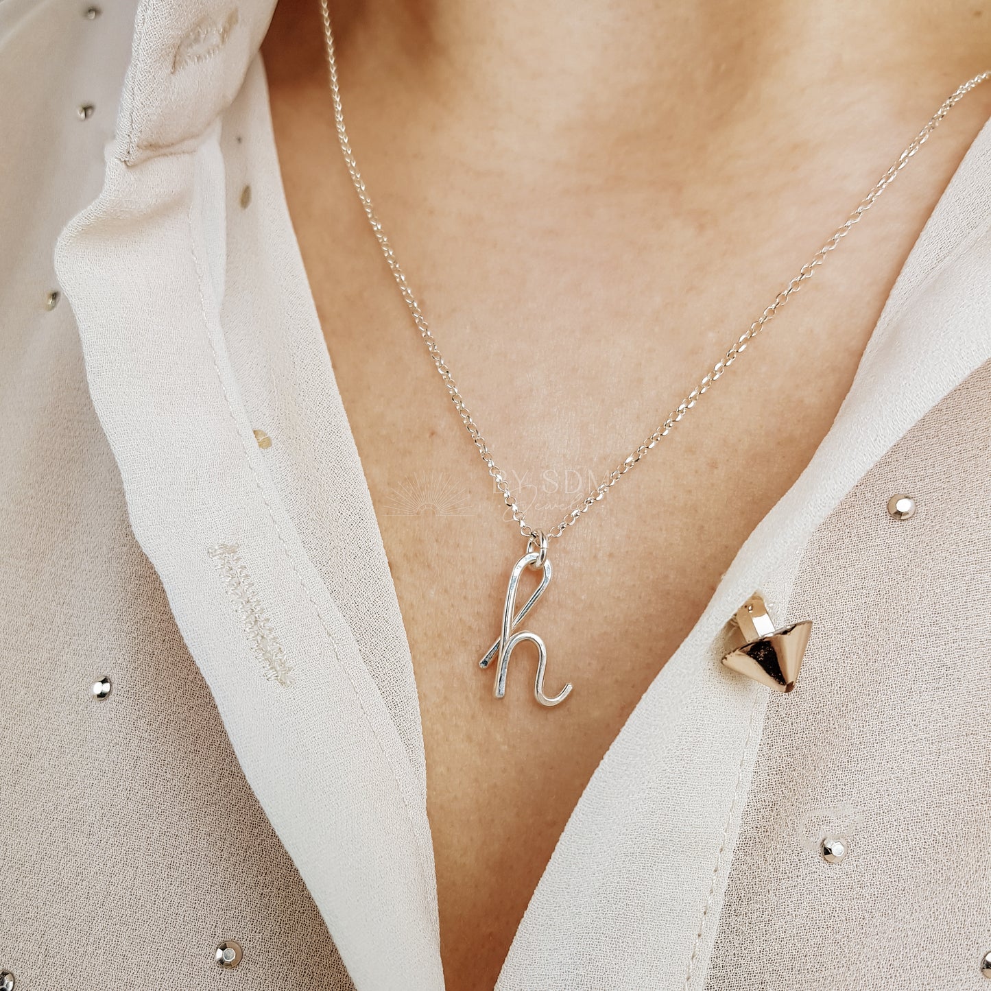 M Initial Necklace • Personalized Name Necklace • Letter Necklace • Gold Necklace • Wife Gifts • Gifts For Mom • Moms Gift • Birthday Gift