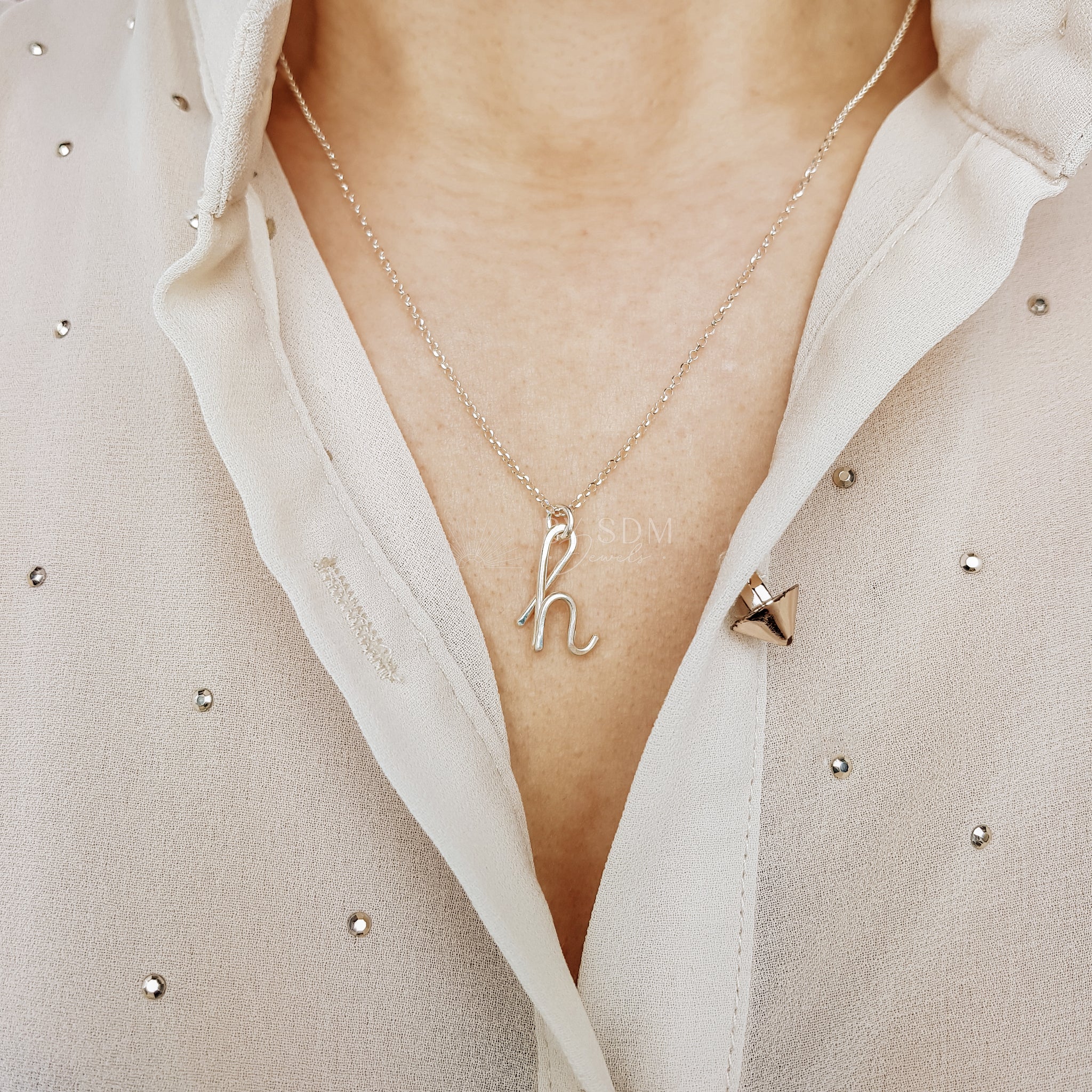 K Initial Necklace