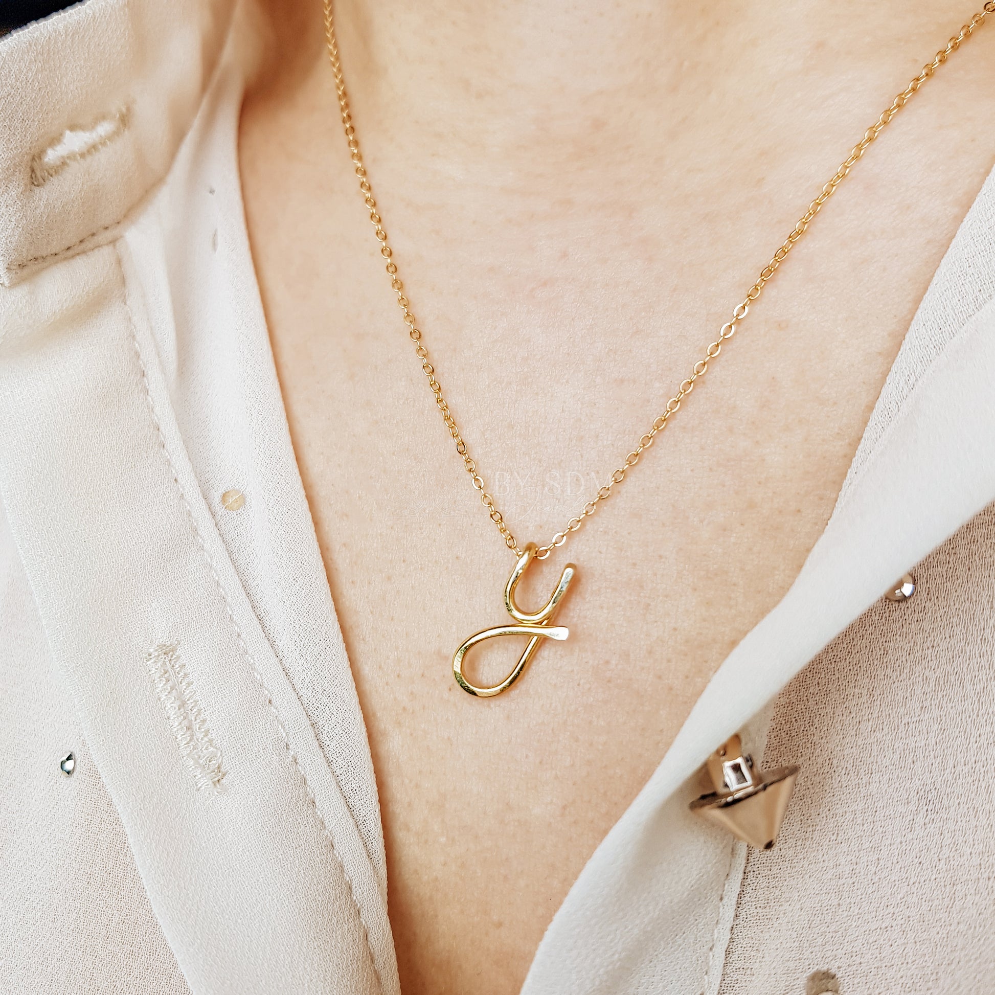 T Initial Necklace • Personalized Name Necklace • Letter Necklace • Gold Necklace • Wife Gifts • Gifts For Mom • Moms Gift • Birthday Gift
