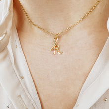 Load image into Gallery viewer, Y Tiny Personalized Gold Initial Necklace • Dainty initial Necklace • Monogram necklace • Gift for mom • Gift for grandma • BYSDMJEWELS
