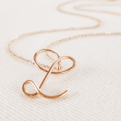 Custom Capital Letter Necklace