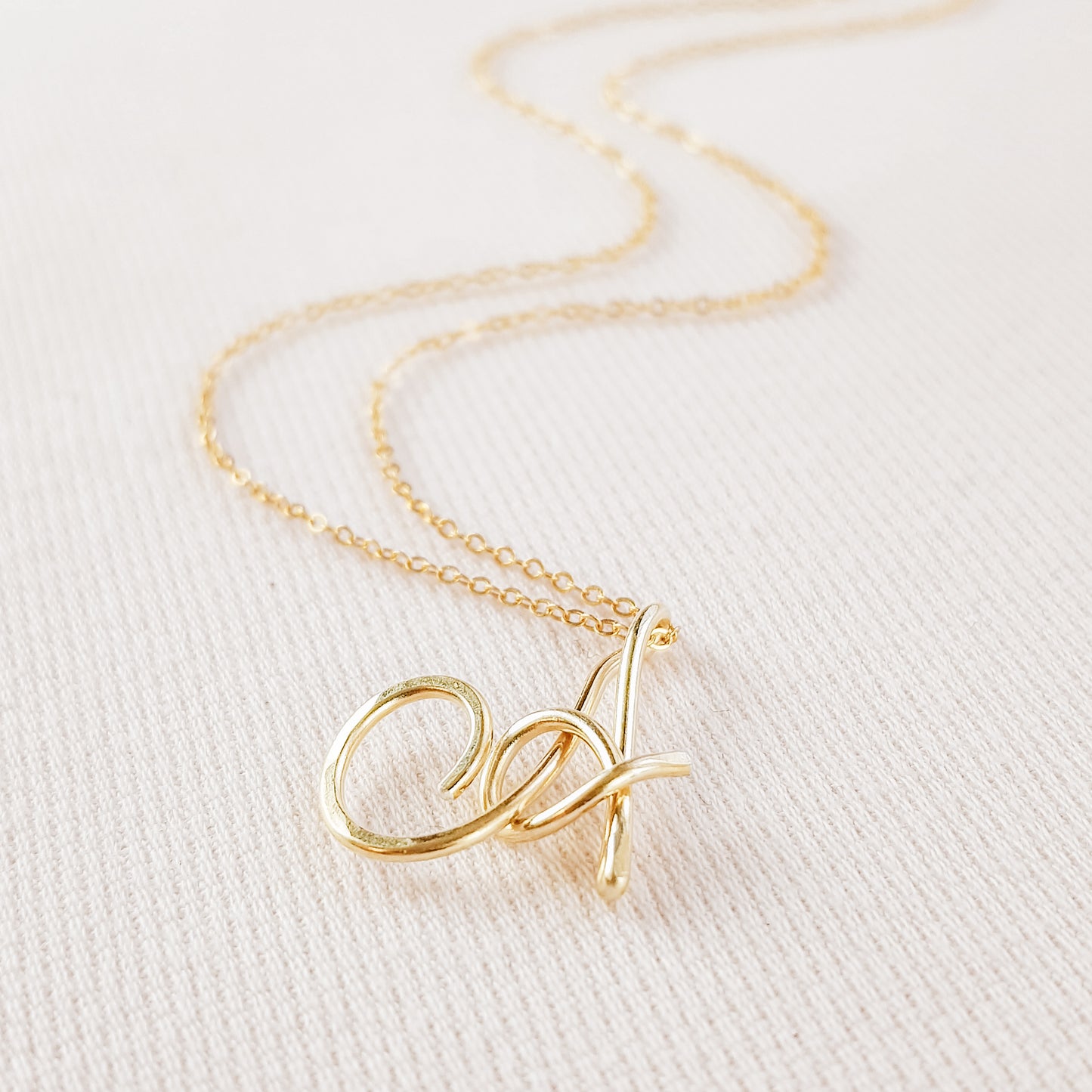 Custom Capital Letter Necklace