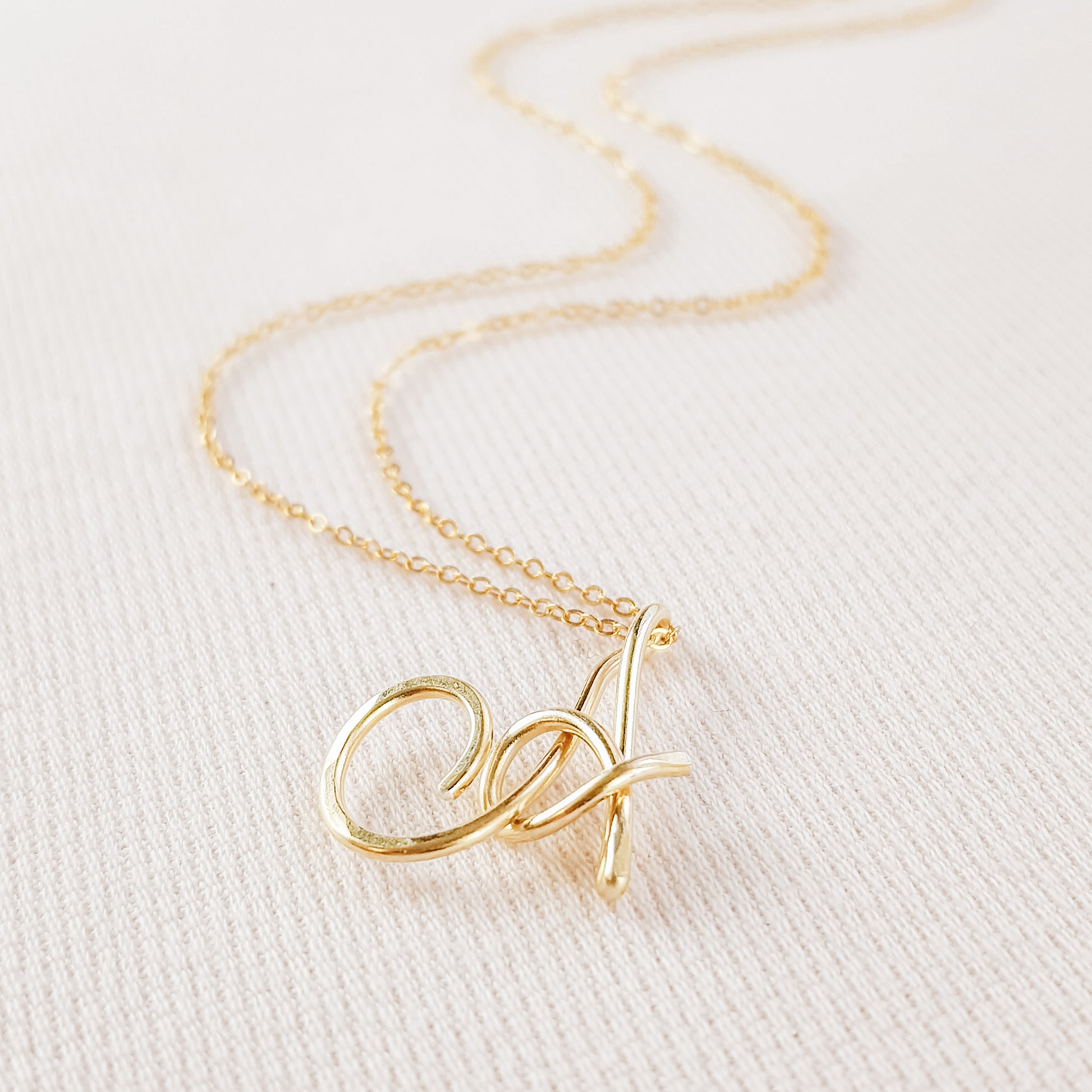 Custom Capital Letter Necklace