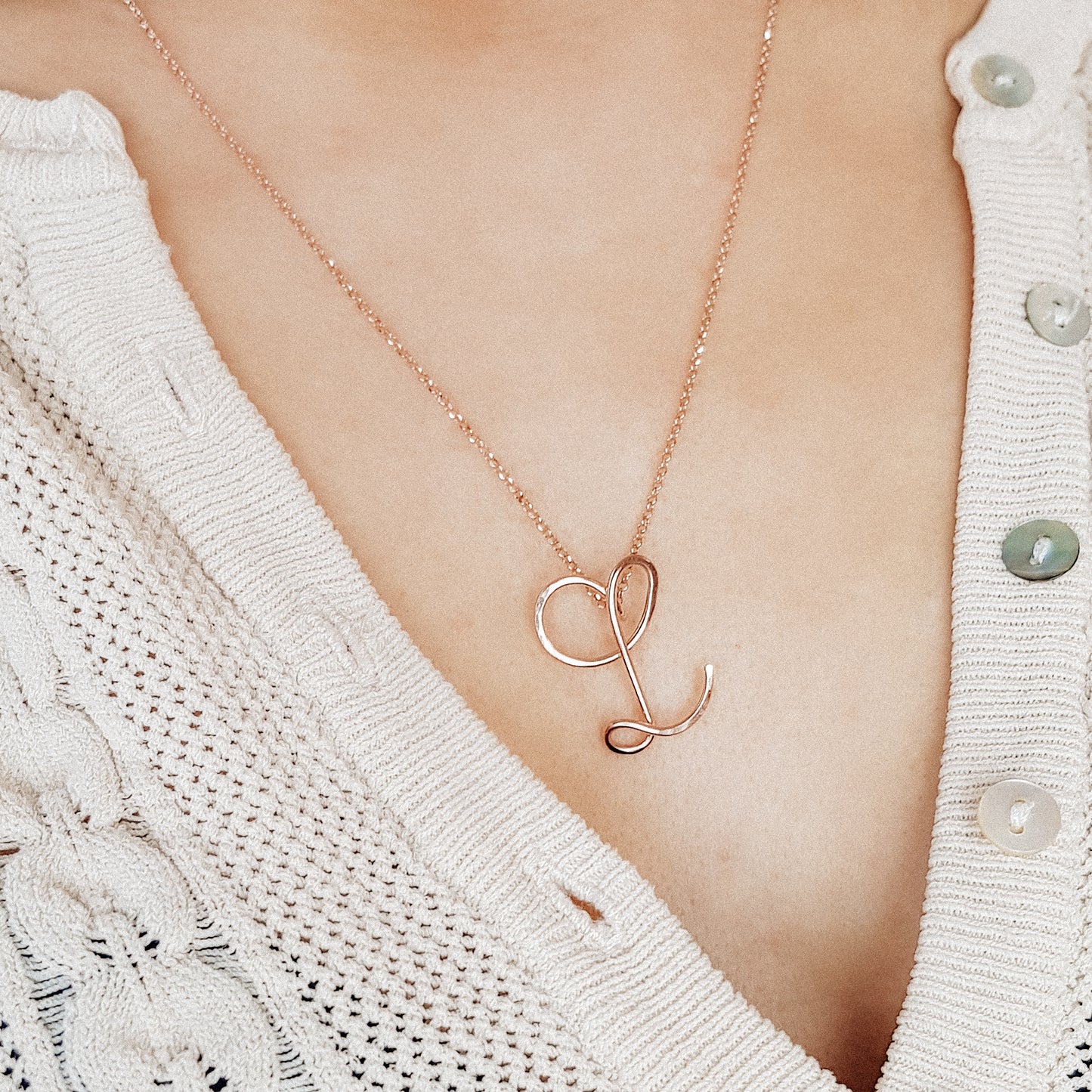 Custom Capital Letter Necklace