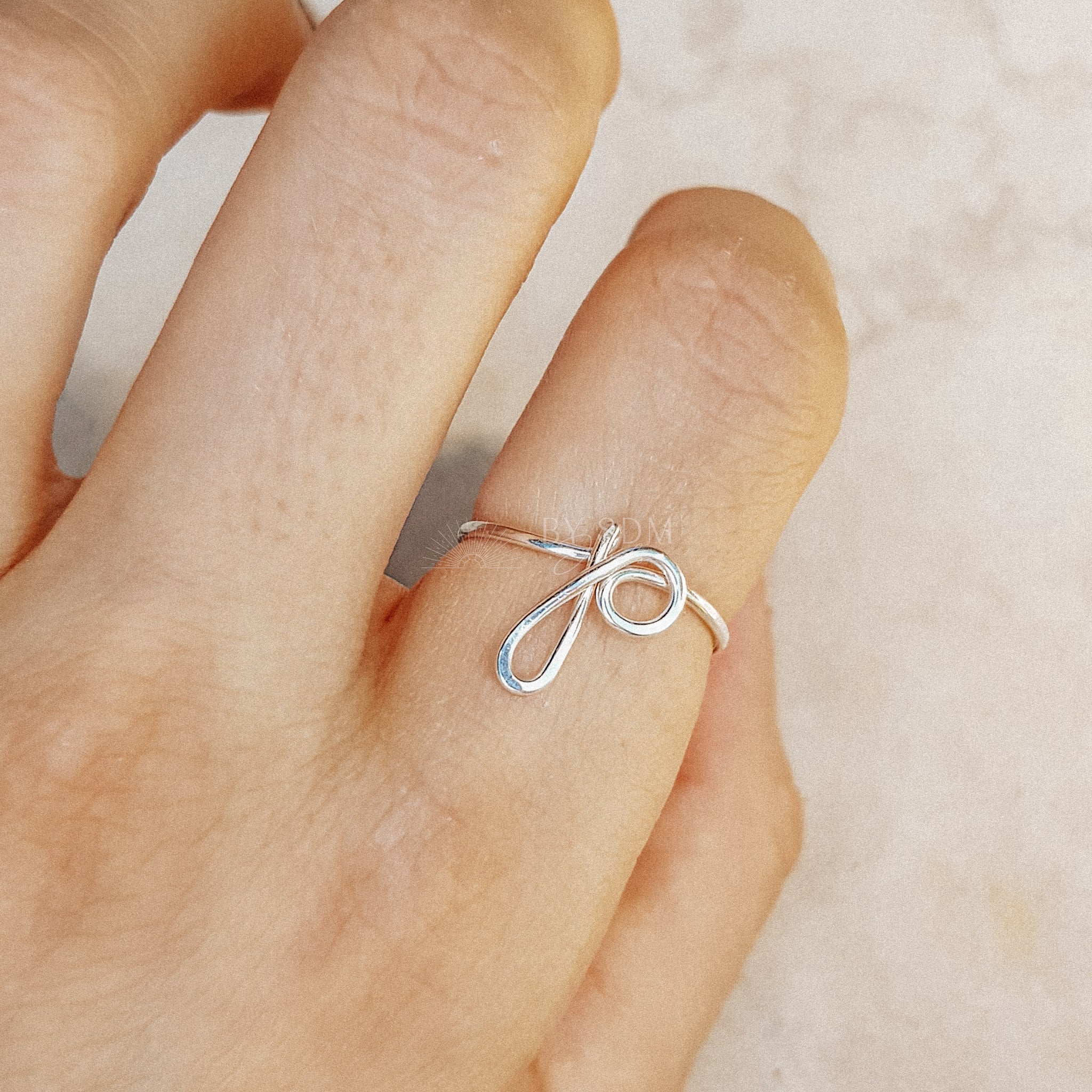 V Letter Ring