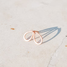Load image into Gallery viewer, Open Drop Stud Earring • Solid Sterling Silver • Gold Filled • Rose Gold Filled Earrings • Jewelry Minimalist Geometric • BYSDMJEWELS
