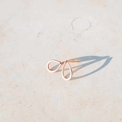 Open Drop Stud Earring • Solid Sterling Silver • Gold Filled • Rose Gold Filled Earrings • Jewelry Minimalist Geometric • BYSDMJEWELS