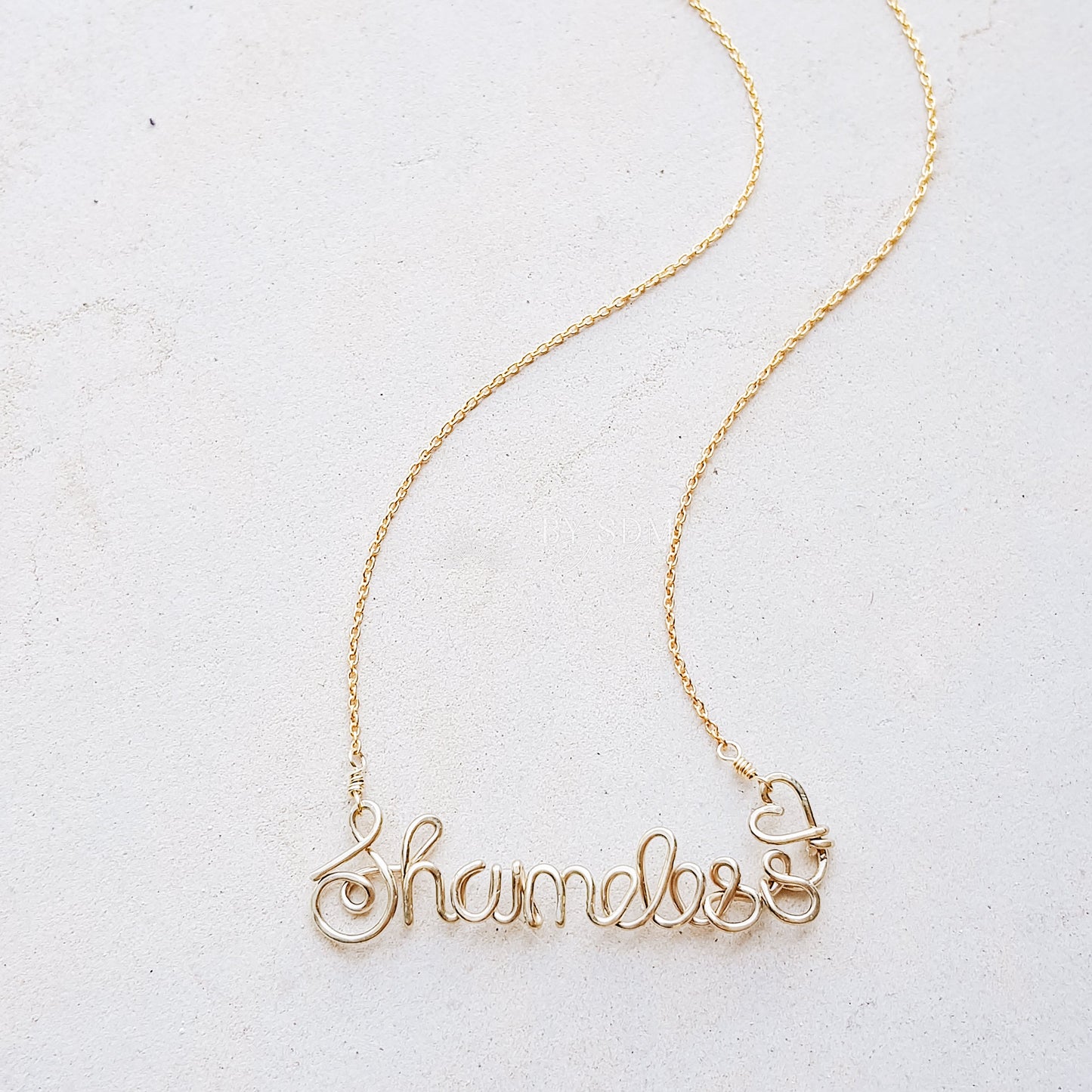 Cursive Name Necklace • Gift for Preteen Girls • Birthday Girl Wirewrapped Jewelry • BYSDMJEWELS