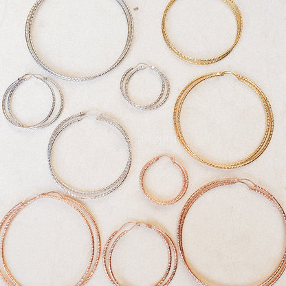 Thin Gold Hoop Earrings Large Hoop Earrings Diamond Cut Dainty Hoop Earrings Textured Hoops Minimalist Hoop Earrings Minimal Hoop Earrings