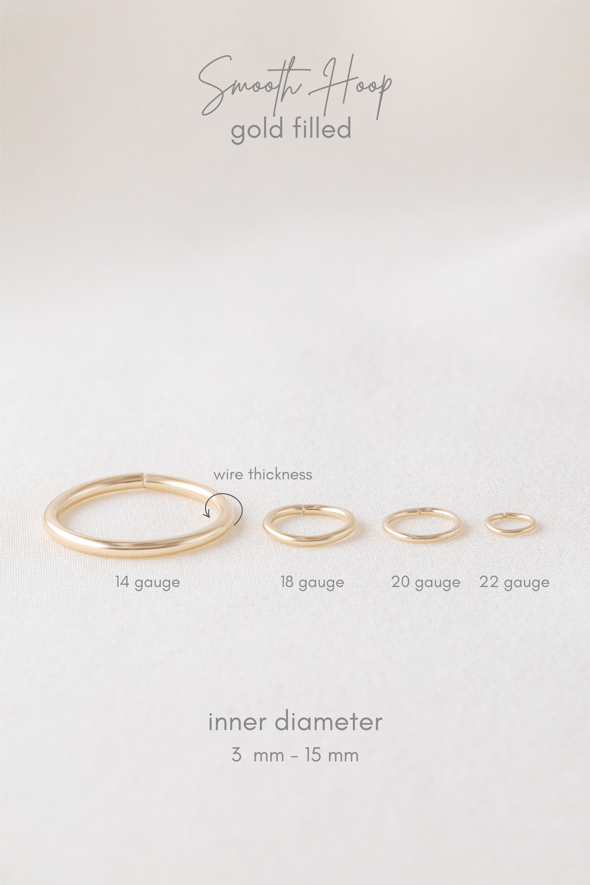 Diamond Cut Helix Hoop - Tiny Cartilage Earring - Endless Ring Hoops