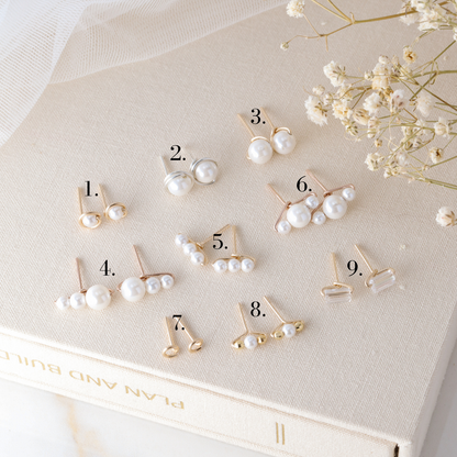 Bow Earring Jackets – Sterling Silver Studs, Lightweight Statement Jewelry