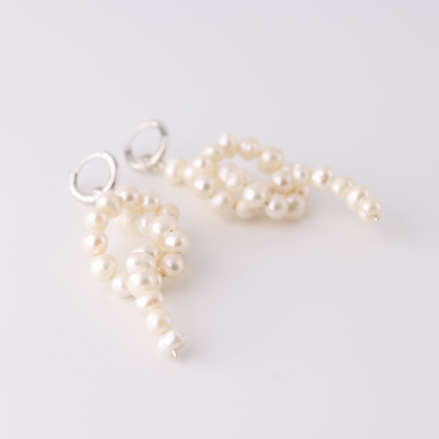 Knot Pearl Earrings • Tie the Knot Gift • Bridesmaid Jewelry • Pearl Hoop Earrings • Bridal Jewelry • Bridesmaid Proposal Gift • BYSDMJEWELS