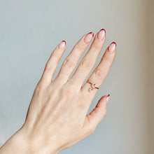 Load image into Gallery viewer, Dainty Initial Ring • G Letter Ring • Personalized Ring • Name Ring • Adjustable Initial Ring • Bridesmaid Gift • BYSDMJEWELS

