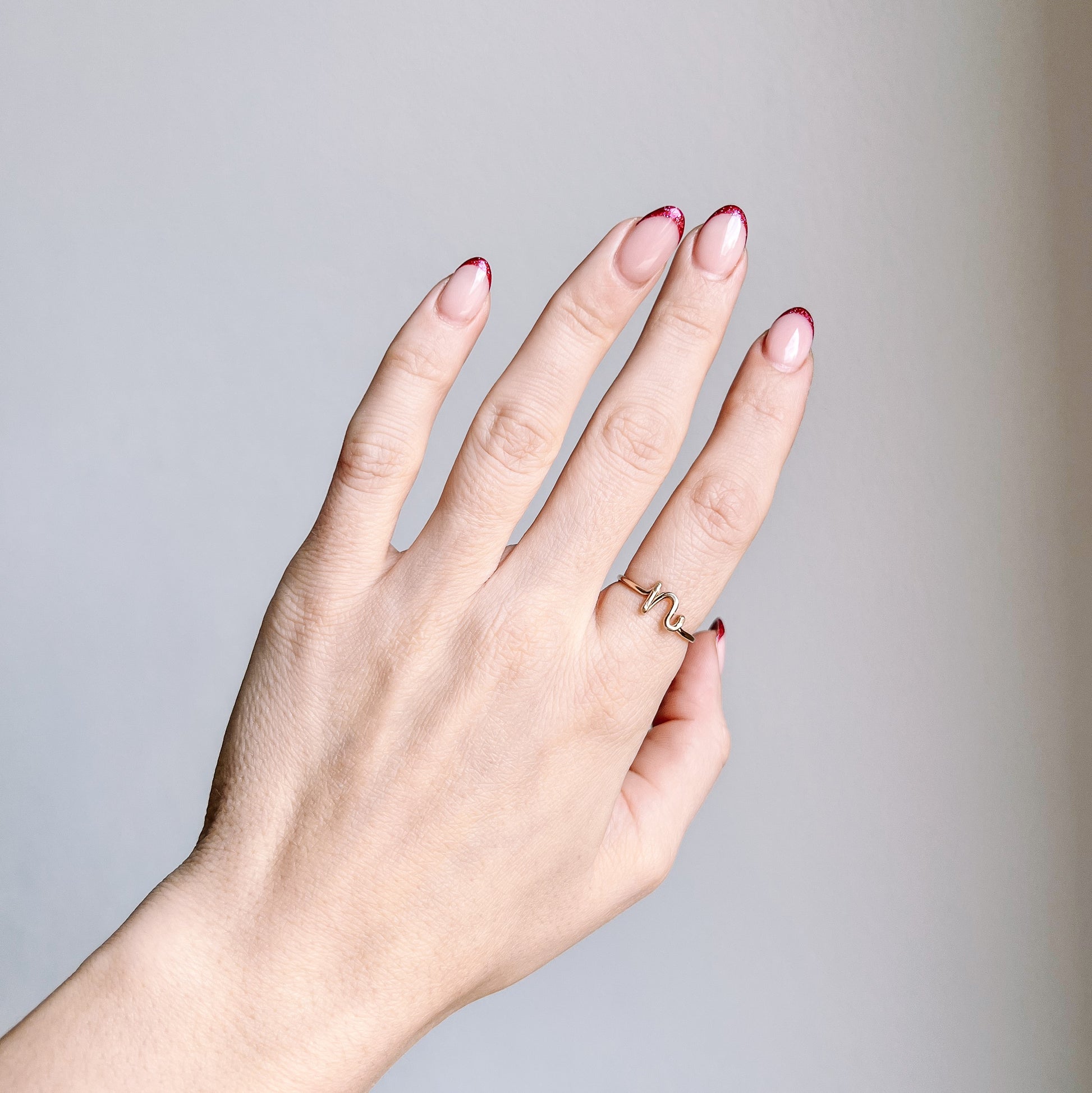 Lowercase Letter N Rings – Bysdmjewels - Main Image