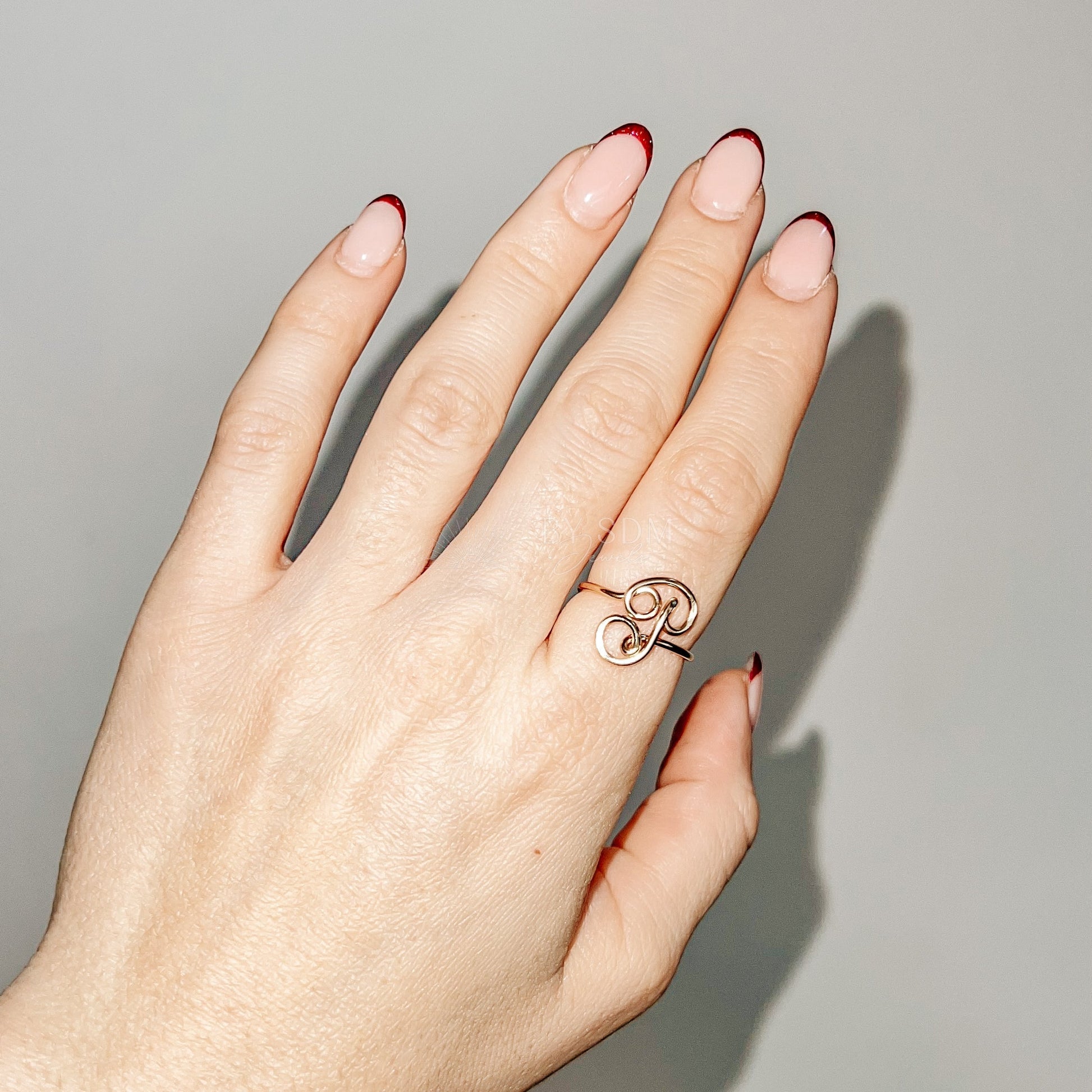 Uppercase Letter P Ring – Bysdmjewels
