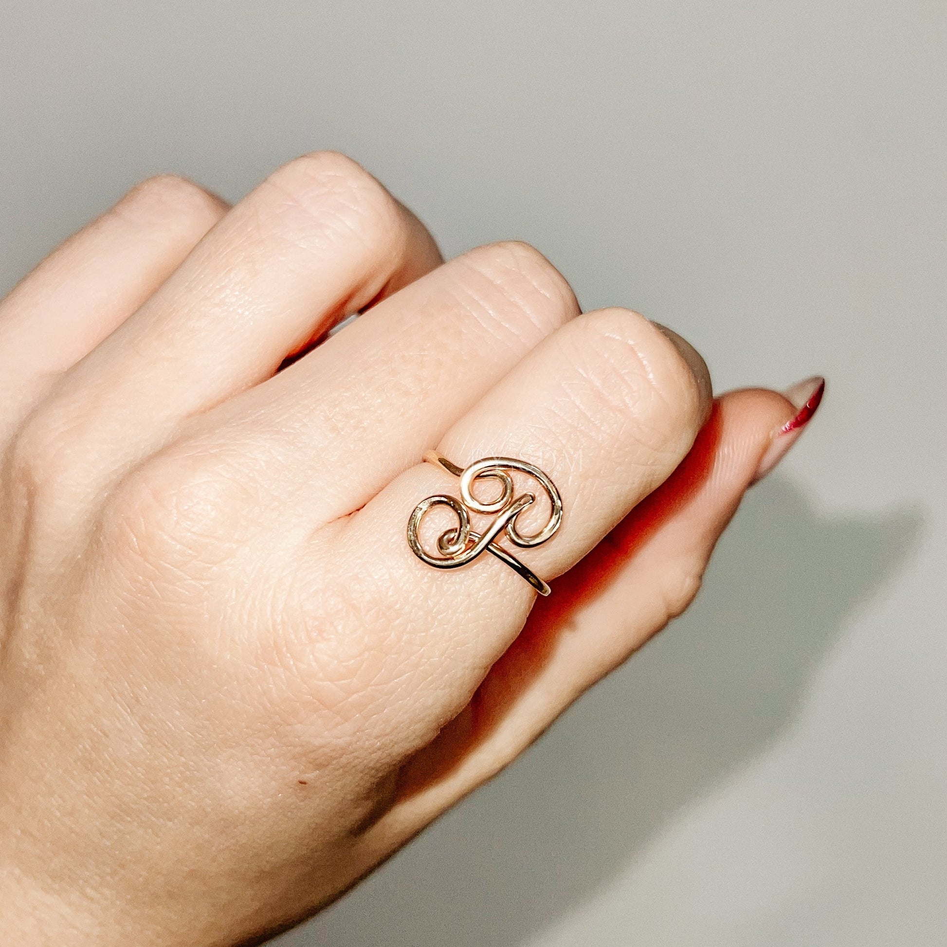 Uppercase Letter P Ring – Bysdmjewels