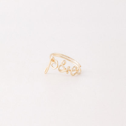 Name Ring • Name Ring in Sterling Silver, Gold and Rose Gold • Personalized Gift For Mom • Best Friend Gift • BYSDMJEWELS