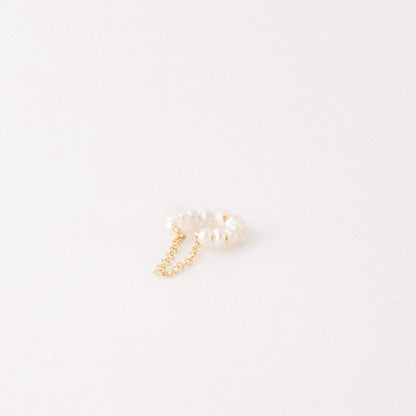 Natural Pearl Ear Cuff • 12k Gold Filled Ear Cuff • Pearl Cuff • Freshwater Ear Cuff • Gold Filled Cuff • No Piercing • BYSDMJEWELS