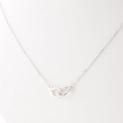 Freedom Handcuff Necklace • Dainty Eternity Necklace • Sterling Silver • BYSDMJEWELS
