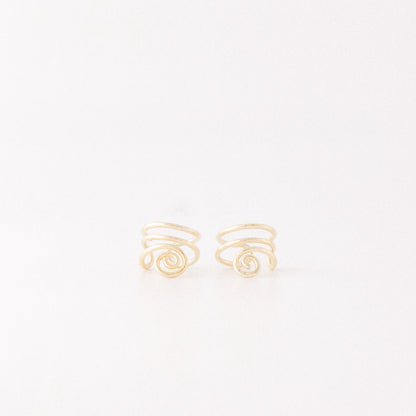 No Piercing Spiral Ear Cuff • Minimalist Ear Cuff • Sterling Silver 925 • 12k Gold Filled • BYSDMJEWELS