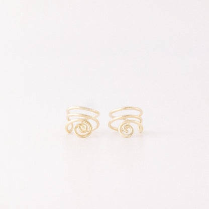 No Piercing Spiral Ear Cuff • Minimalist Ear Cuff • Sterling Silver 925 • 12k Gold Filled • BYSDMJEWELS