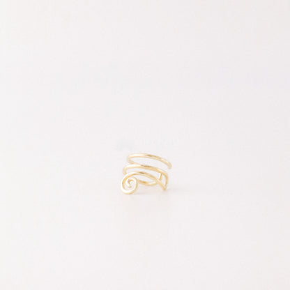 No Piercing Spiral Ear Cuff • Minimalist Ear Cuff • Sterling Silver 925 • 12k Gold Filled • BYSDMJEWELS