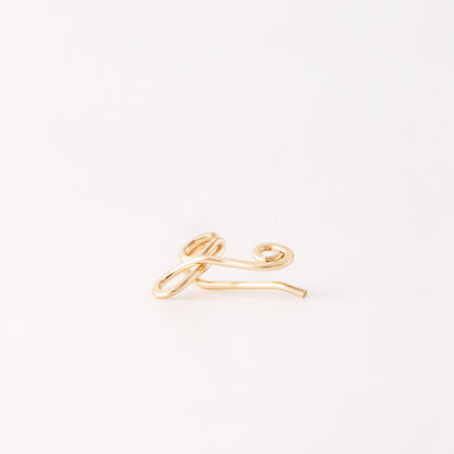 GIFT FOR HER • Dainty Initial Ear Climber Earrings in Sterling Silver, Gold & Rose Gold Filled • Custom Letter Earrings Alphabet Ear Climber