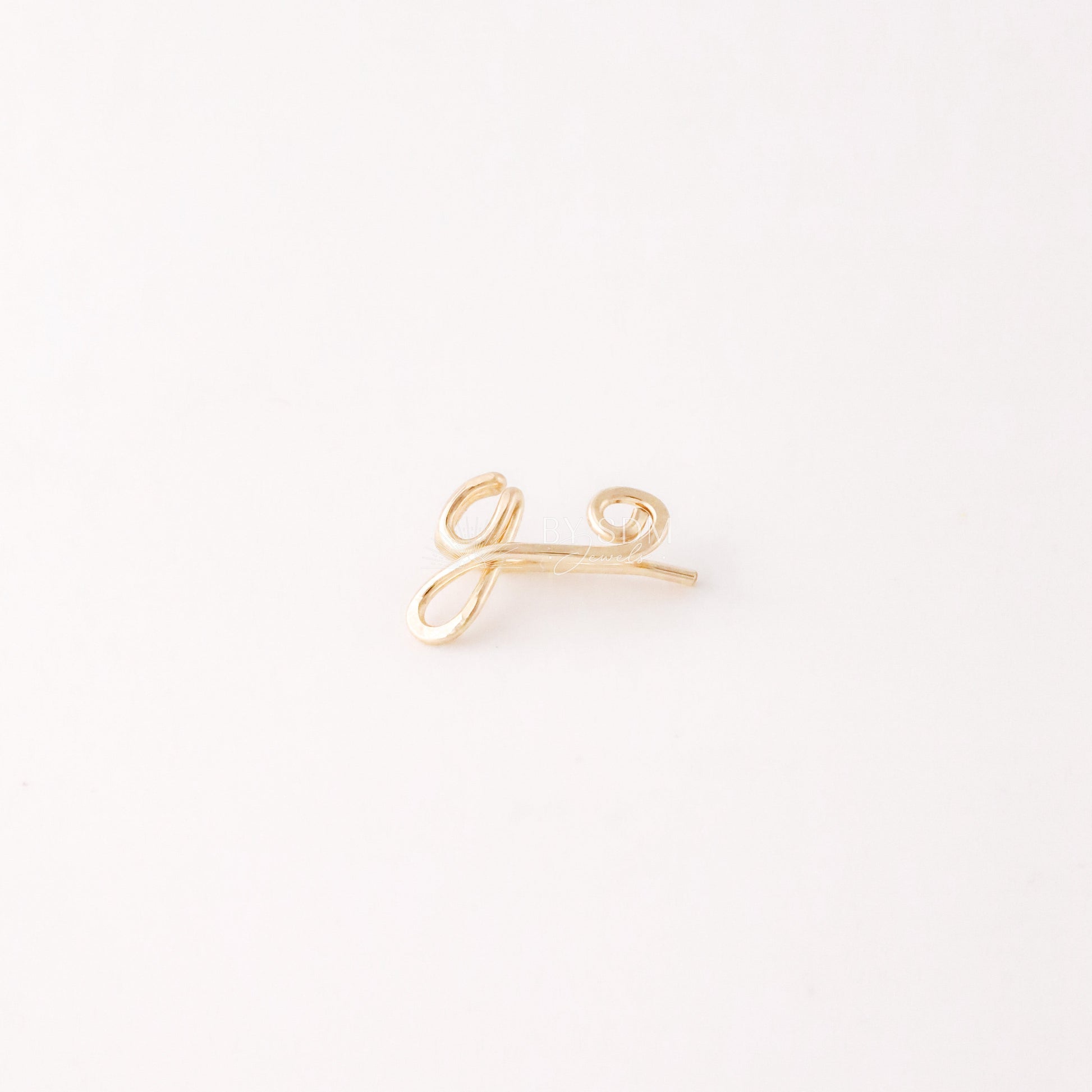 GIFT FOR HER • Dainty Initial Ear Climber Earrings in Sterling Silver, Gold & Rose Gold Filled • Custom Letter Earrings Alphabet Ear Climber