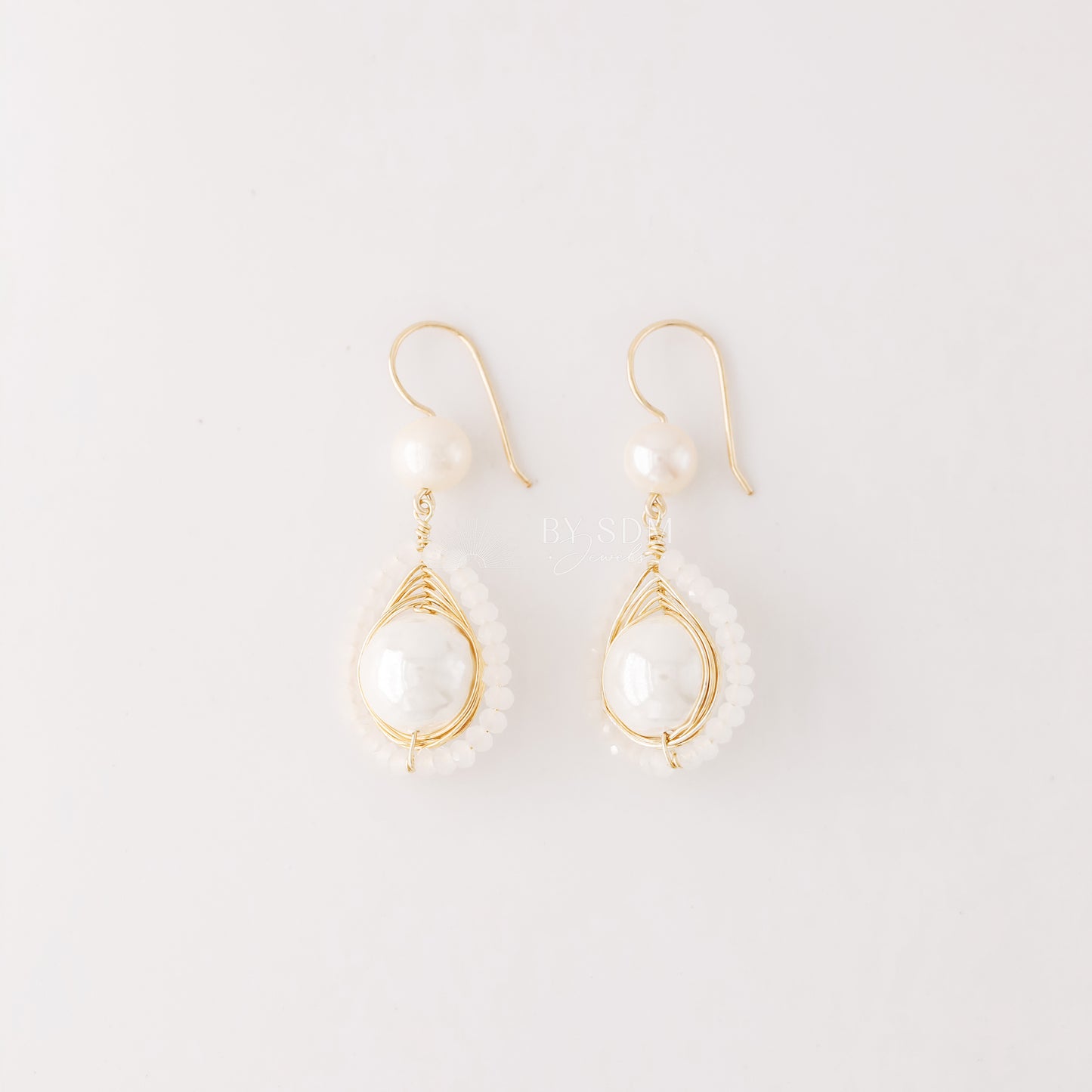 Pearl Earrings Dangle Bridal Earrings Pearl Wedding Earrings Long Pearl Earrings Gold Bridal Jewelry Dangle Pearl Earrings • BYSDMJEWELS