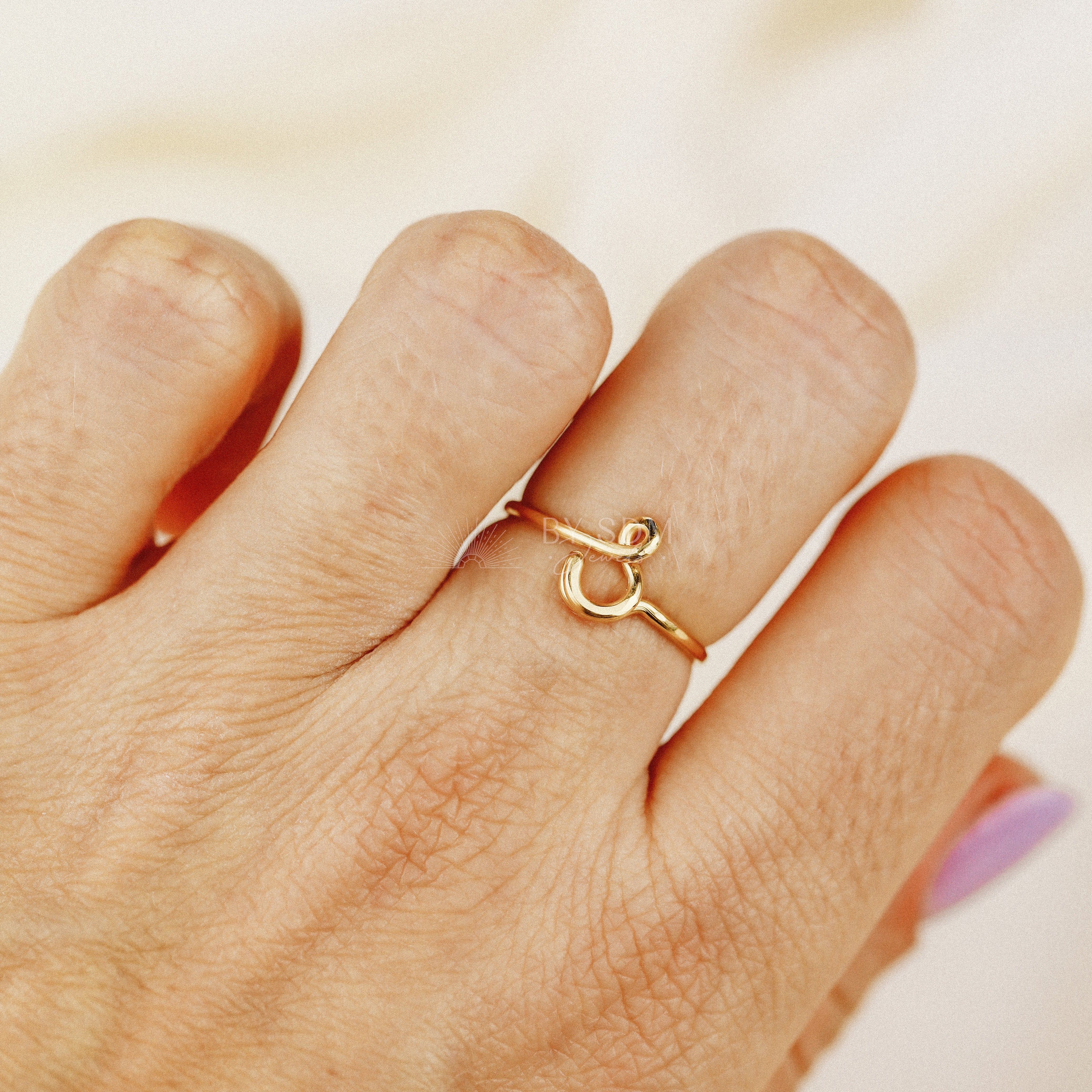 Buy Pipa Bella by Nykaa Fashion S Initial Gold Letter Ring Online