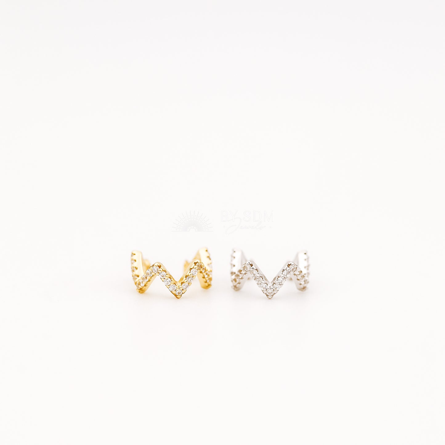Wave CZ Ear Cuff • No Piercing is Needed • Gold • Silver