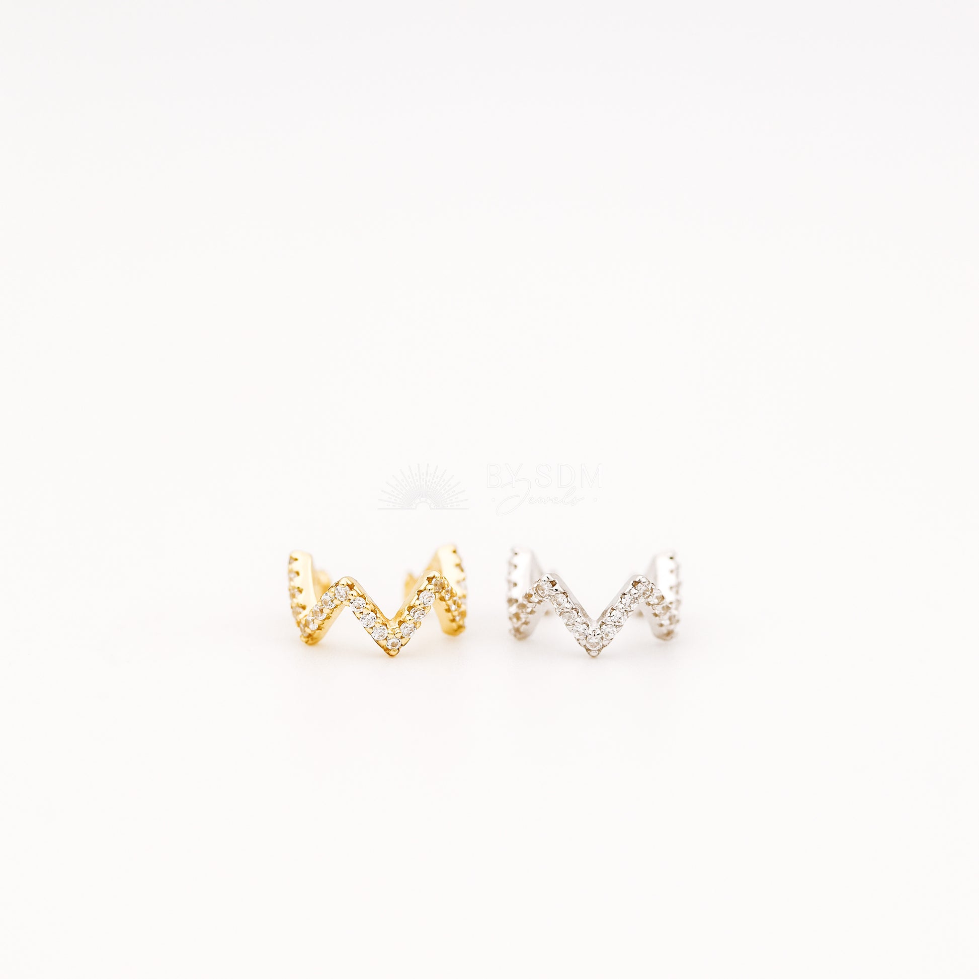 Wave CZ Ear Cuff • No Piercing is Needed • Gold • Silver