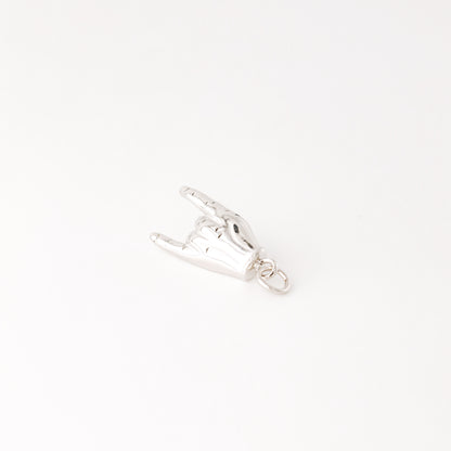 Silver Hand Gesture Charm in Stainless Steel • BYSDMJEWELS