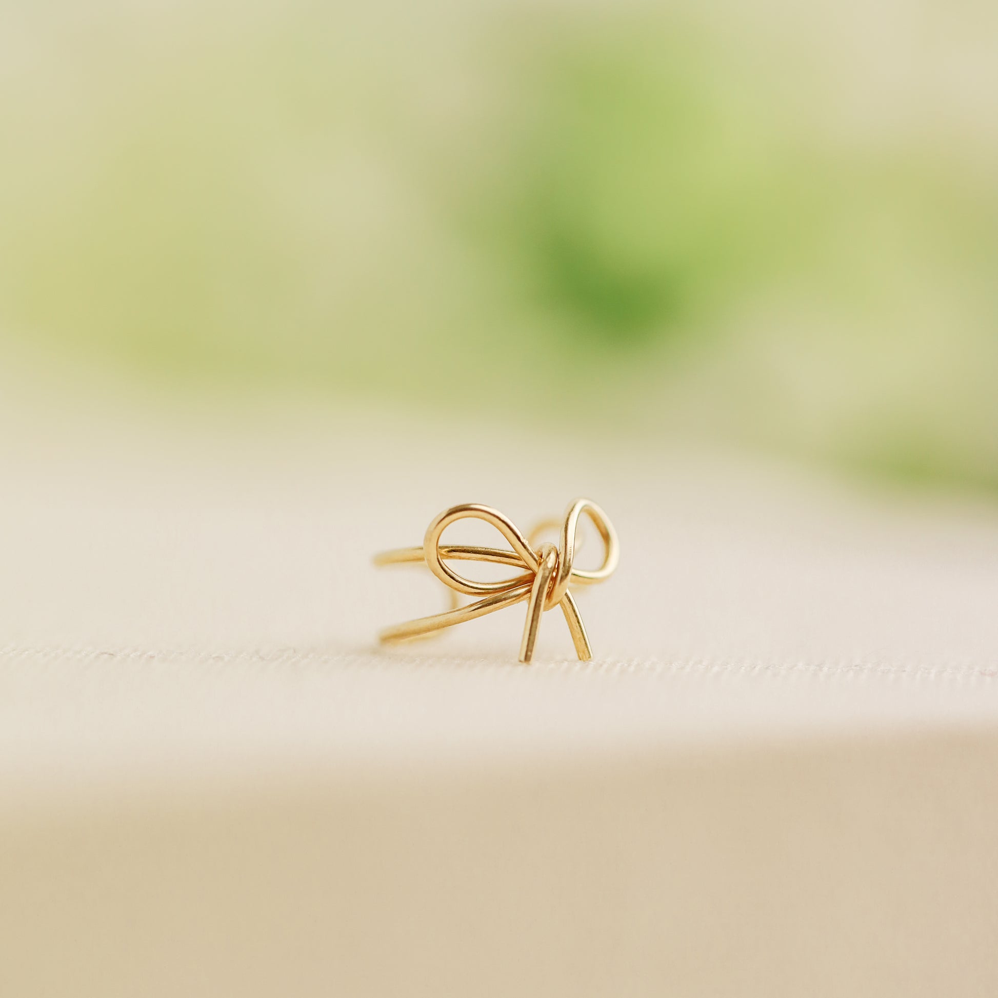 Dainty Bow Ear Cuff Earring, No Piercing Required, Black Bow Knot Ear Cuff