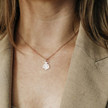 Load image into Gallery viewer, Dainty Ladybug Necklace, Diamond Cut Ladybug Charm, Kids Necklace, Gift Idea for Her, Christmas Present, Holiday Gift, Gold Silver Rose Gold
