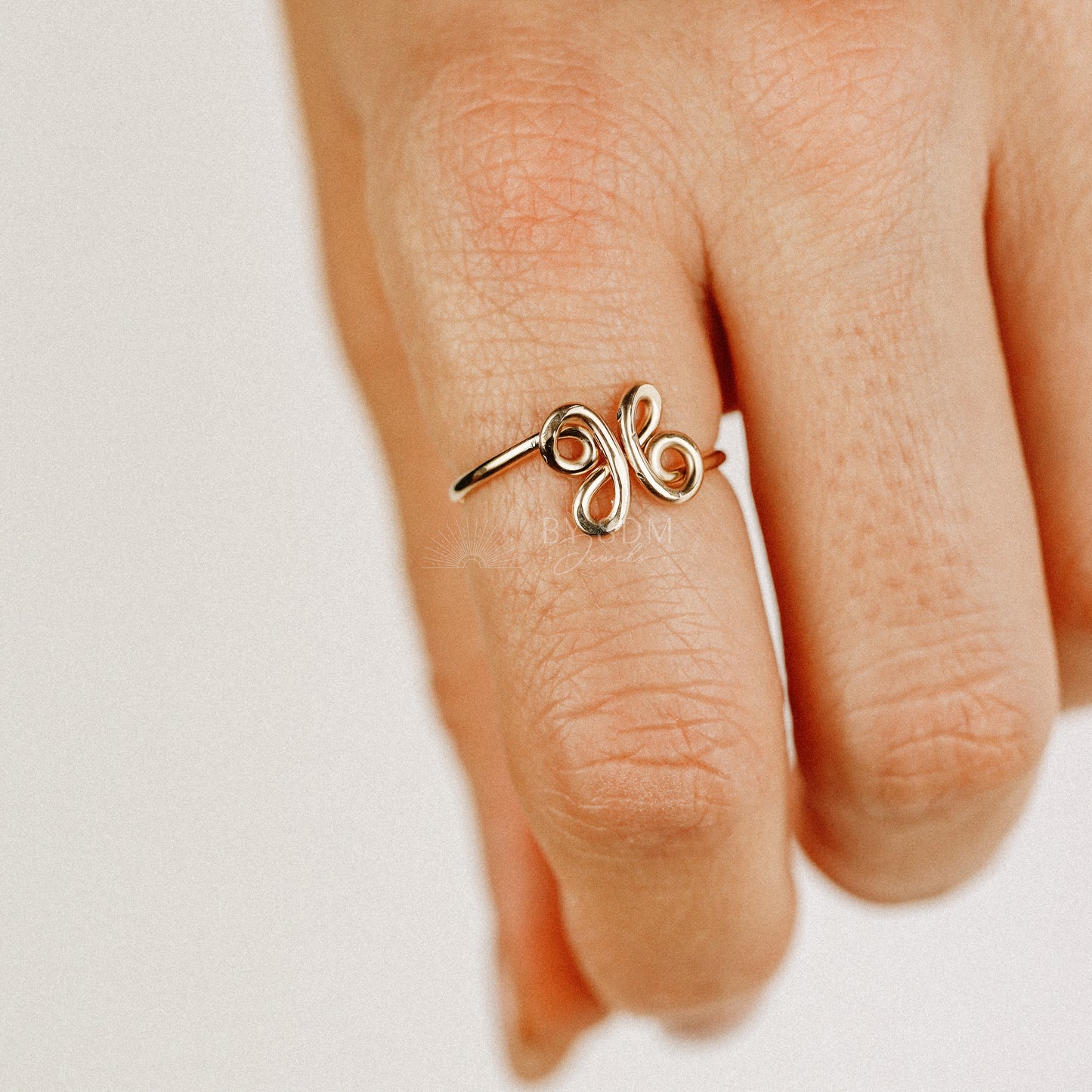 Personalized Initial X Name Ring • Custom Initial Name Ring • BYSDMJEWELS