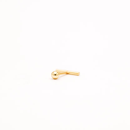 Bar Screw Back Earrings • Stick Piercing Earrings • Gold • Silver