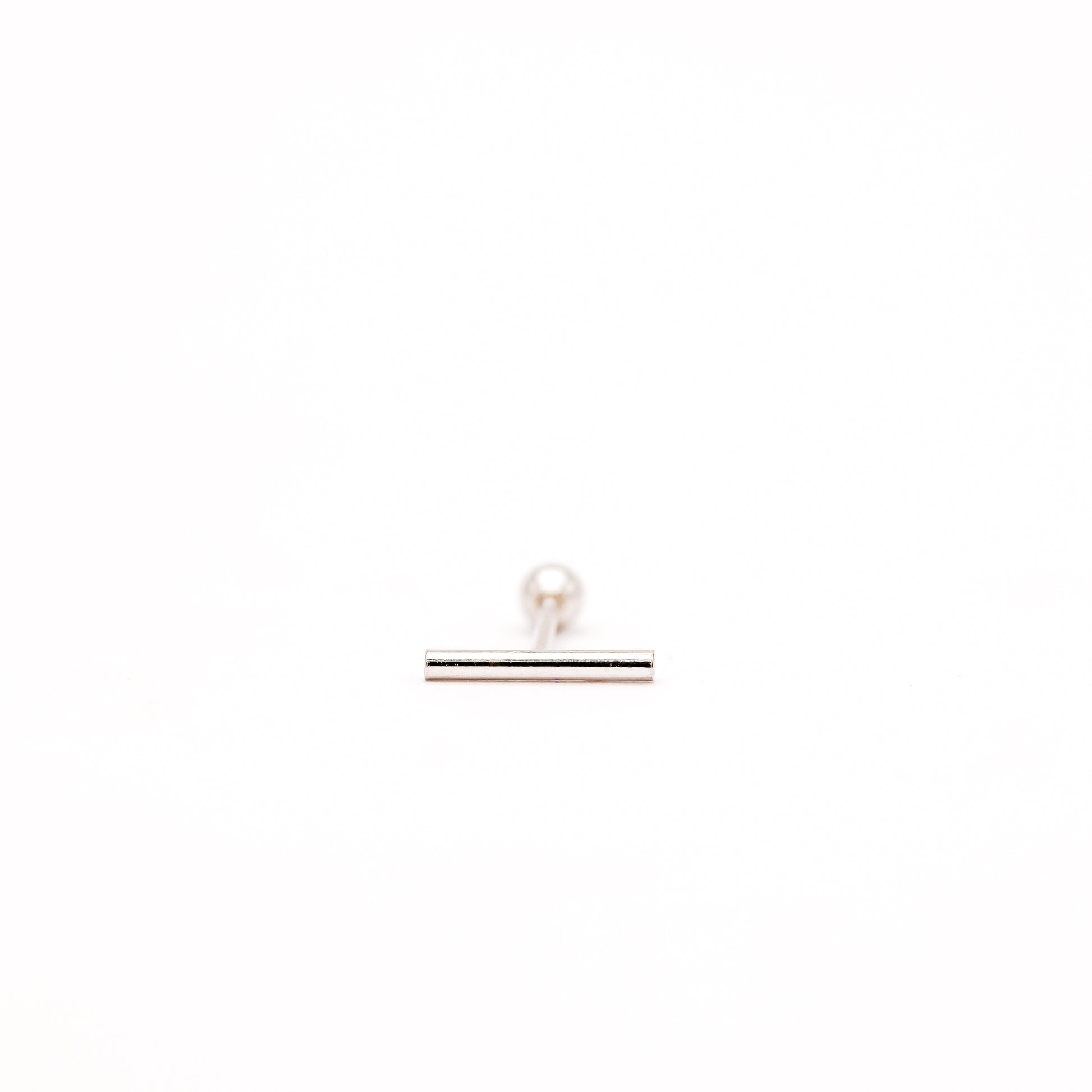 Bar Screw Back Earrings • Stick Piercing Earrings • Gold • Silver