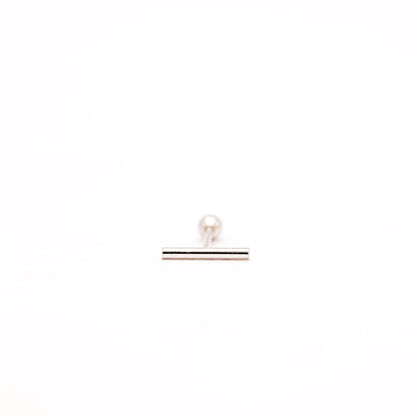 Bar Screw Back Earrings • Stick Piercing Earrings • Gold • Silver