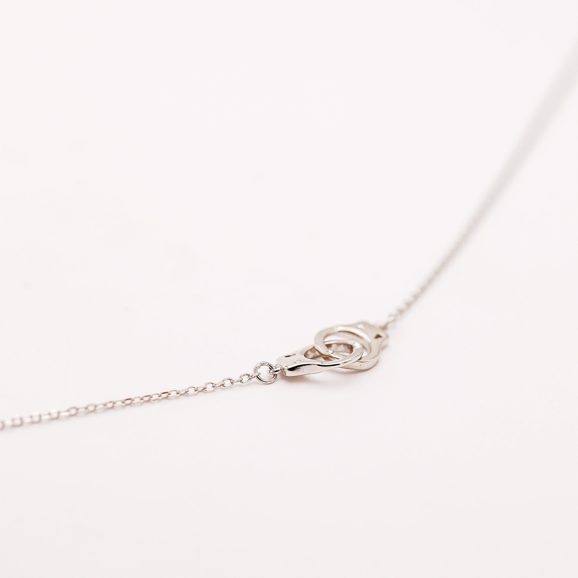 Freedom Handcuff Necklace • Dainty Eternity Necklace • Sterling Silver • BYSDMJEWELS