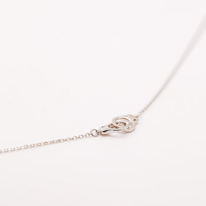 Freedom Handcuff Necklace • Dainty Eternity Necklace • Sterling Silver • BYSDMJEWELS
