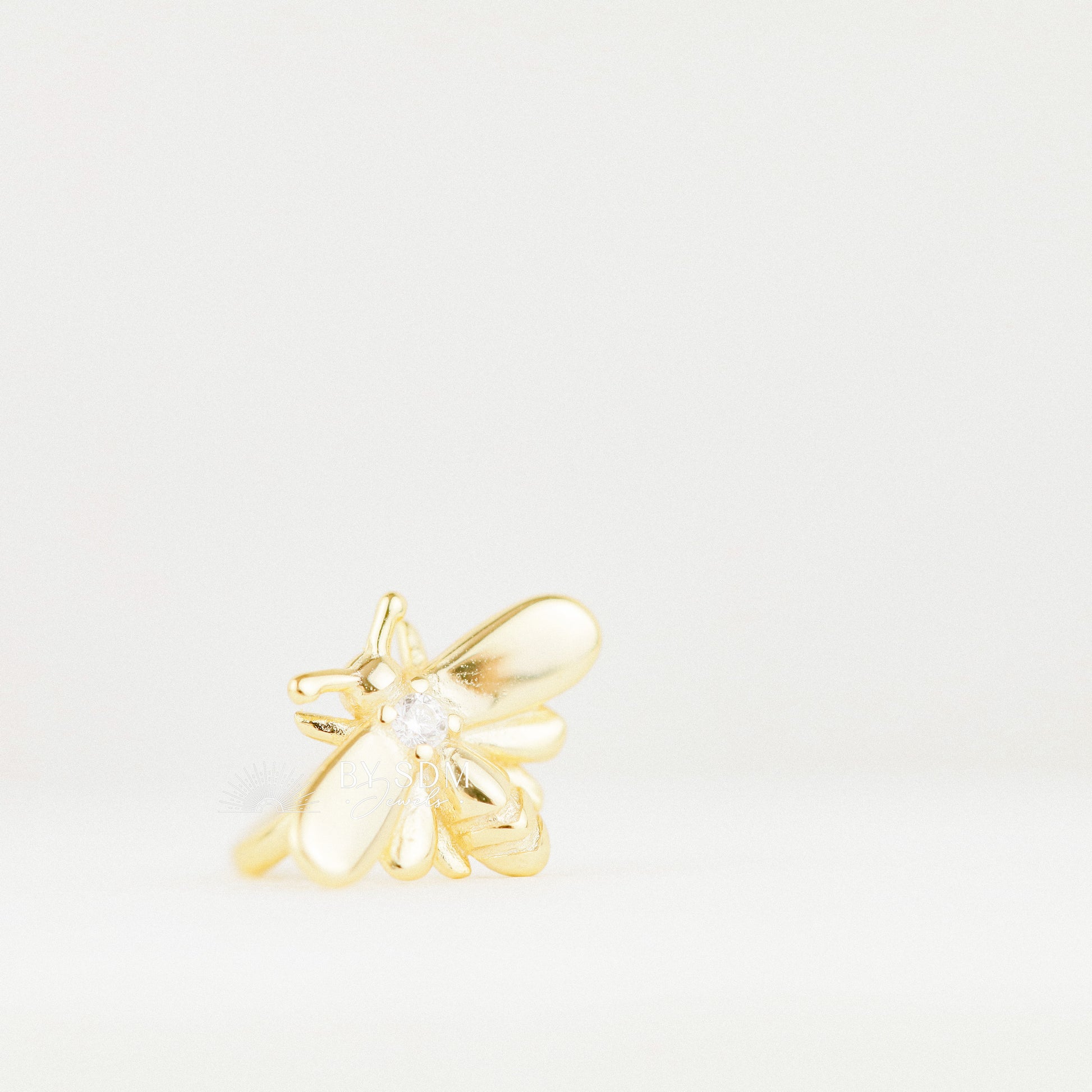 Gold Bee Ear Cuff • Honey Bee Earrings • BYSDMJEWELS