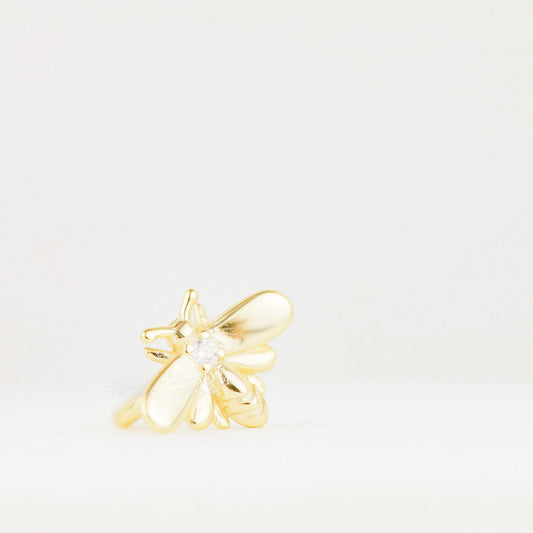 Gold Bee Ear Cuff • Honey Bee Earrings • BYSDMJEWELS